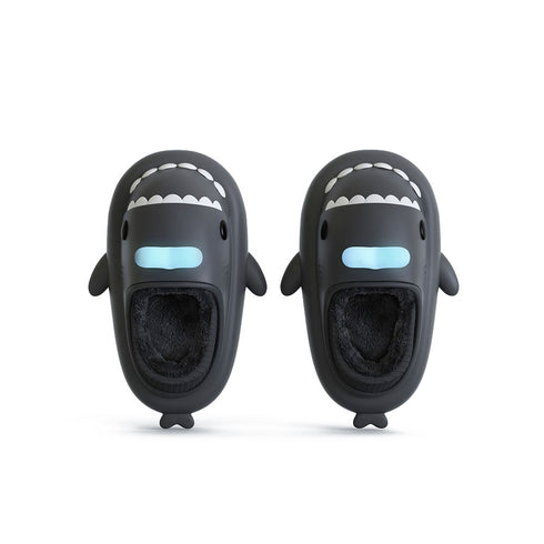 Sharkicks Basic - Invierno, Pantuflas de Tiburón Ballena Soplando, Talón Cubierto